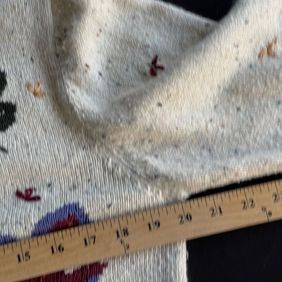 Vintage Christopher & Banks Cardigan Sweater Womens Medium Hand Embroidered Silk - Picture 9 of 10